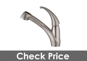 Kraus KPF-2110 Single Lever Stainless Steel Pull Out Faucet